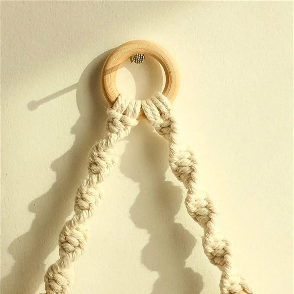 Boho Rope Wall Shelf