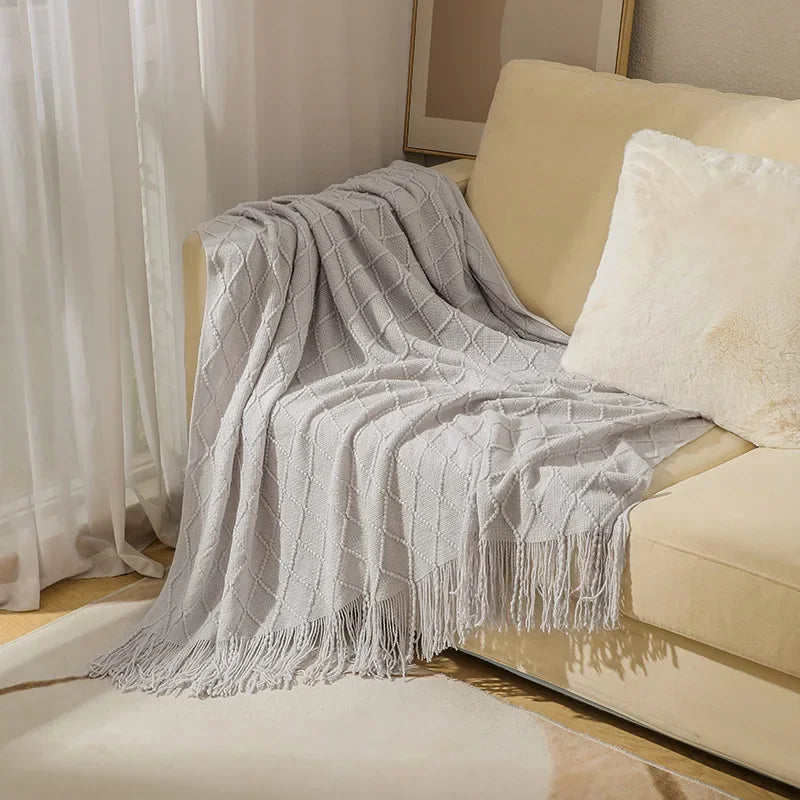 Knitted Throw Blanket