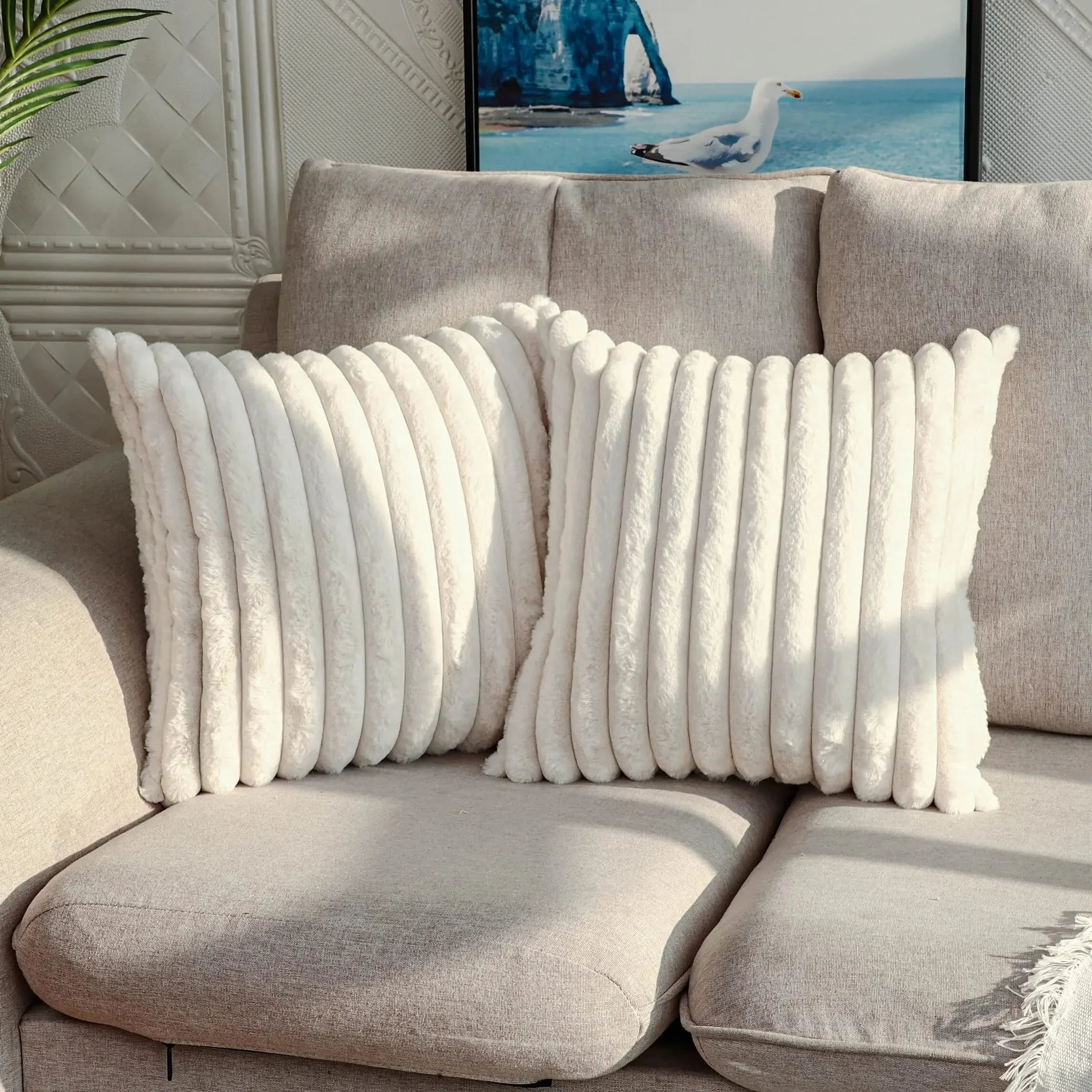 Striped Cushion Cover
