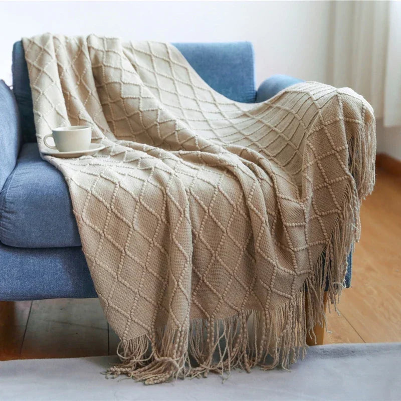 Knitted Throw Blanket