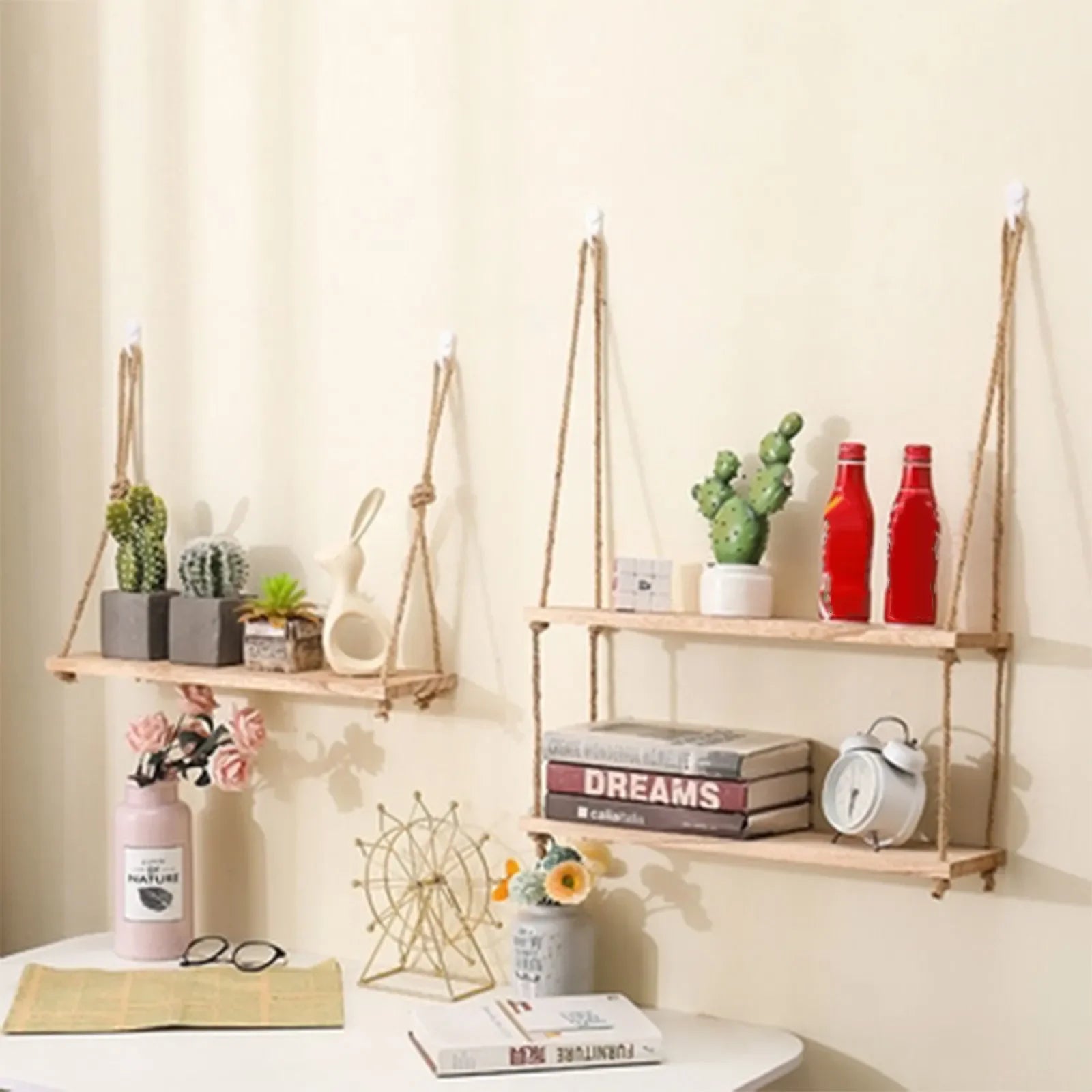 Hanging Wooden Display Shelf