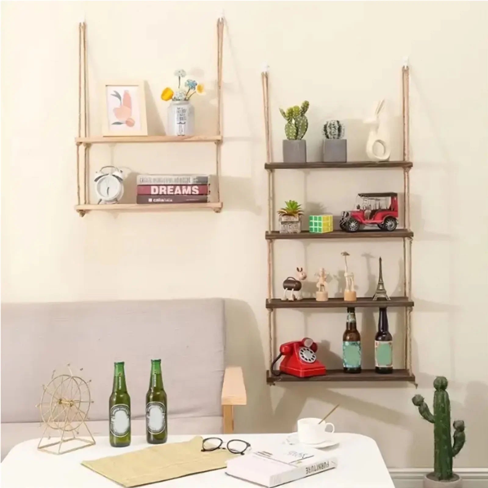 Hanging Wooden Display Shelf