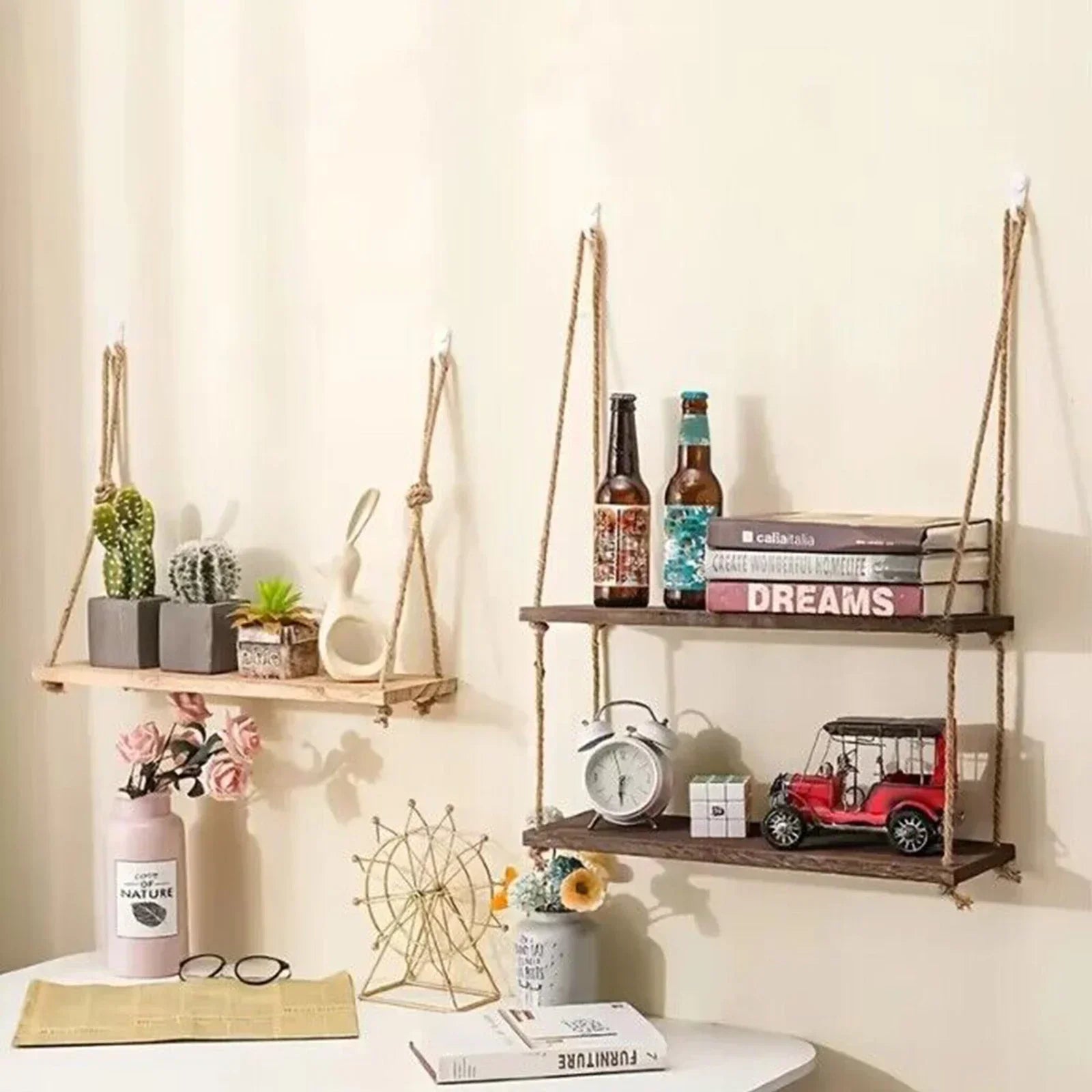 Hanging Wooden Display Shelf