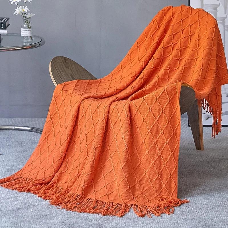 Knitted Throw Blanket