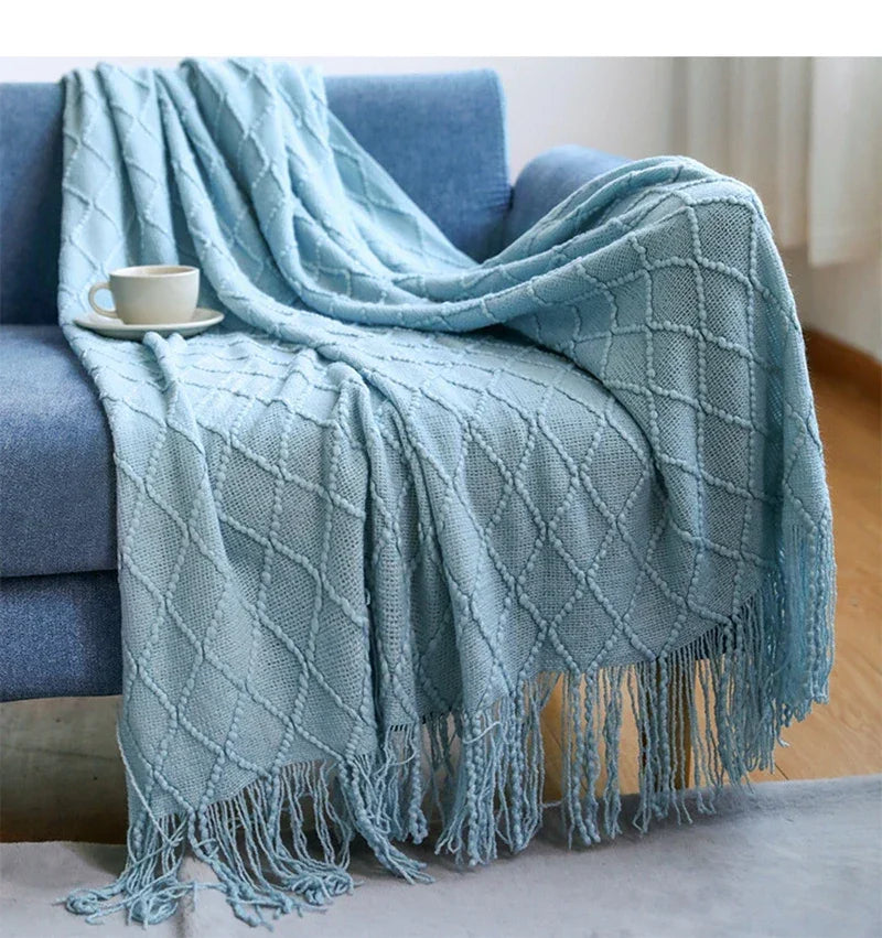 Knitted Throw Blanket
