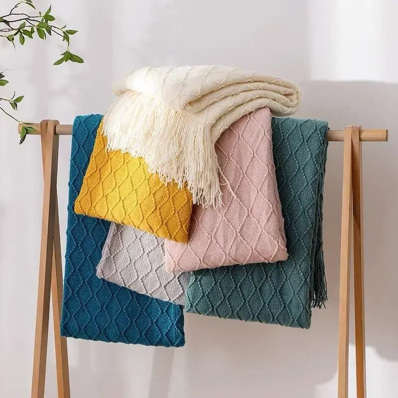 Knitted Throw Blanket