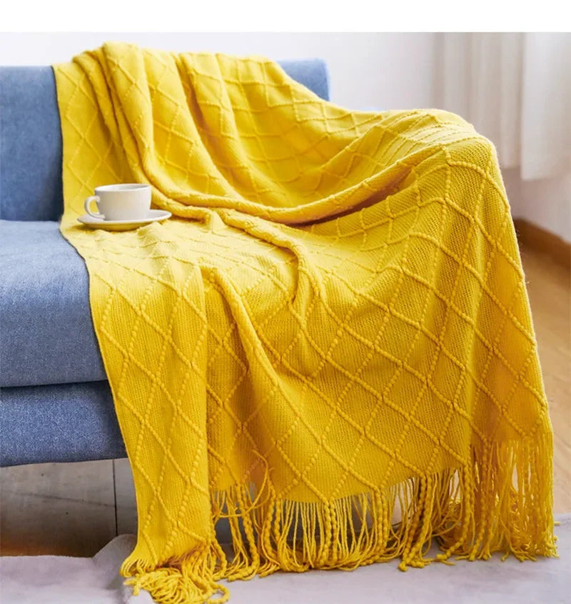Knitted Throw Blanket