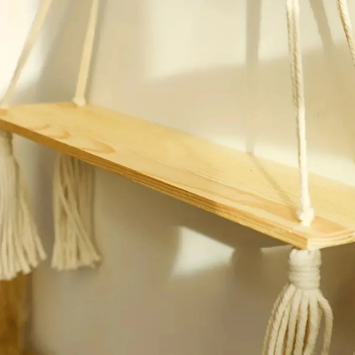 Boho Rope Wall Shelf