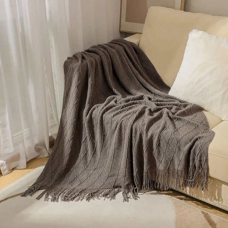 Knitted Throw Blanket