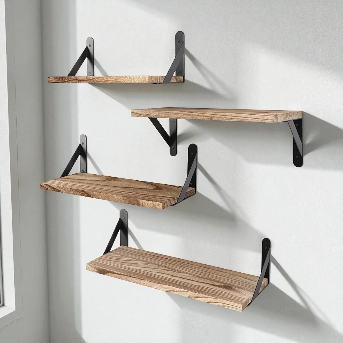 Wall Mounted Wooden Shelf